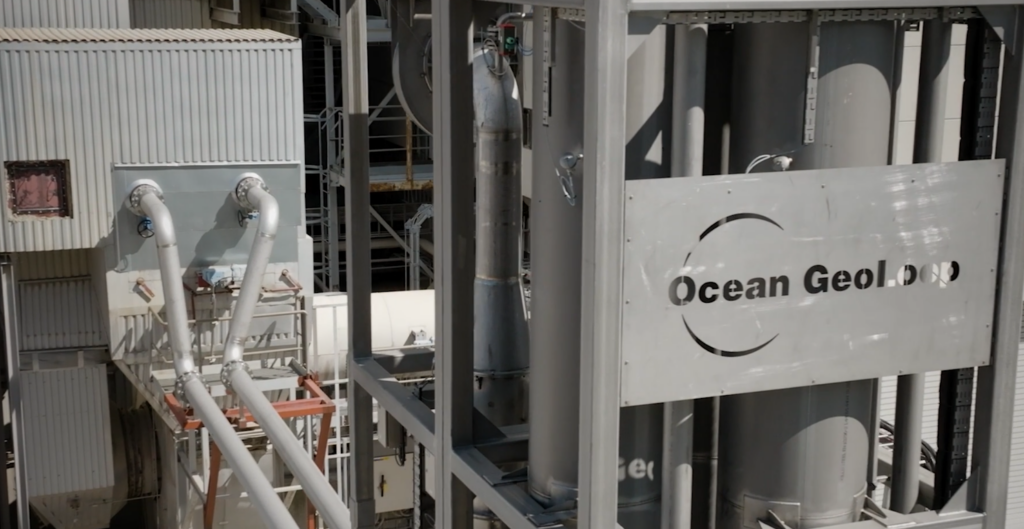 Close up of Ocean GeoLoops Carbon Capture plant