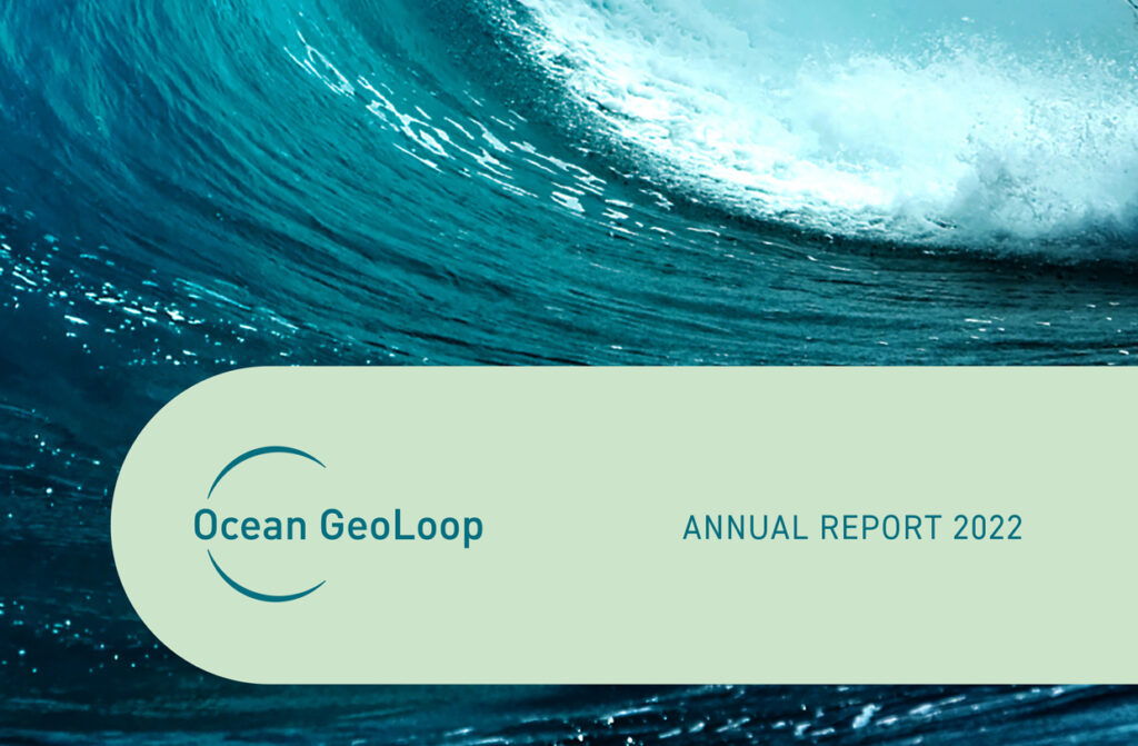 Front page Annual report from Ocean GeoLoop