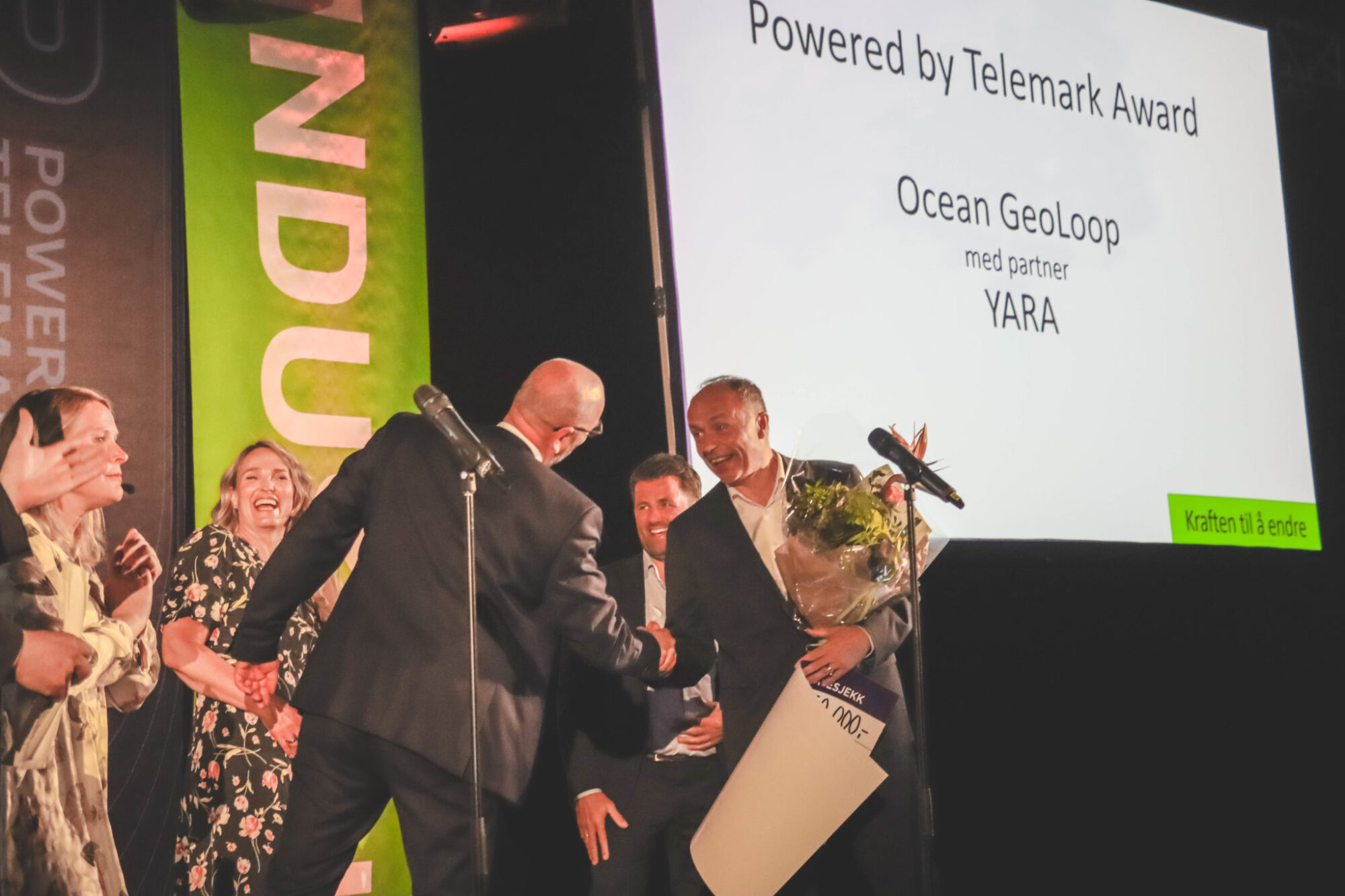 Ocean GeoLoop receiving the Telemark award!