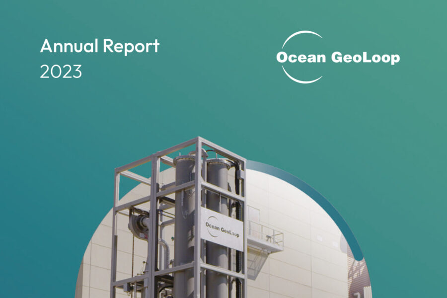 Front page of annual report for Ocean GeoLoop 2023